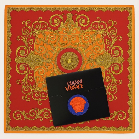Versace Accessories - Gianni Versace Medusa Baroque Silk Scarf